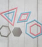 Patchwork Templates - Grandmother's Fan, Hexagons, Triangles, Diamonds - Image 3