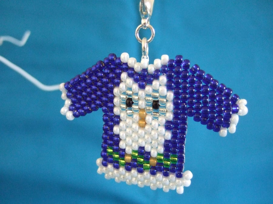 Owl Christmas Jumper Charm Decoration