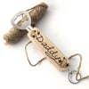Wooden Bottle Opener, Personalised with Pyrography, Beer Design For Dad, Daddy