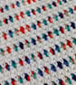 Crochet Baby Blanket, White Multicolour Car Seat Blanket, Newborn Gift - Image 5