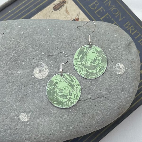 Recycled tin earrings 
