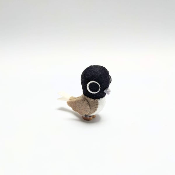 Quiet Bird - Wool Felt Sculpture