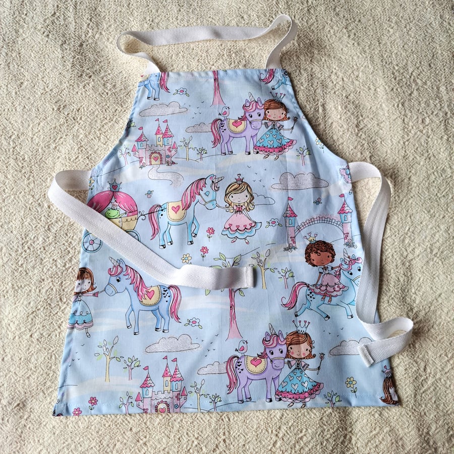 Princess, Unicorn, Apron. age 2-6 years, handmade