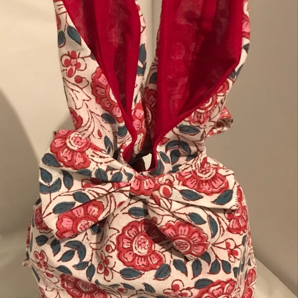 Fabric Bunny Ears Easter Gift bag 