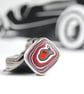 Red Harley fordite pendant - Image 1