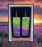 Lavender fields lightweight clay earrings