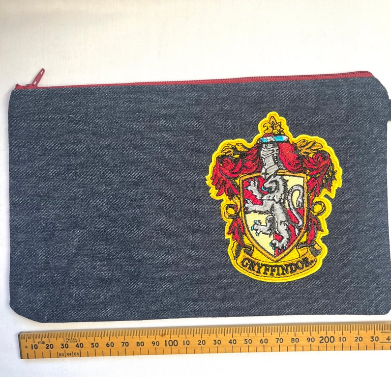 Handmade Denim Large Pouch 