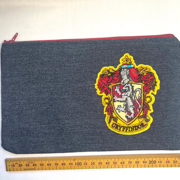 Handmade Denim Large Pouch 