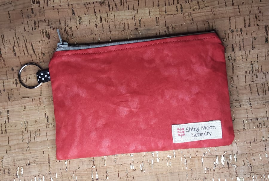 Coin Purse Red Cloud Print.