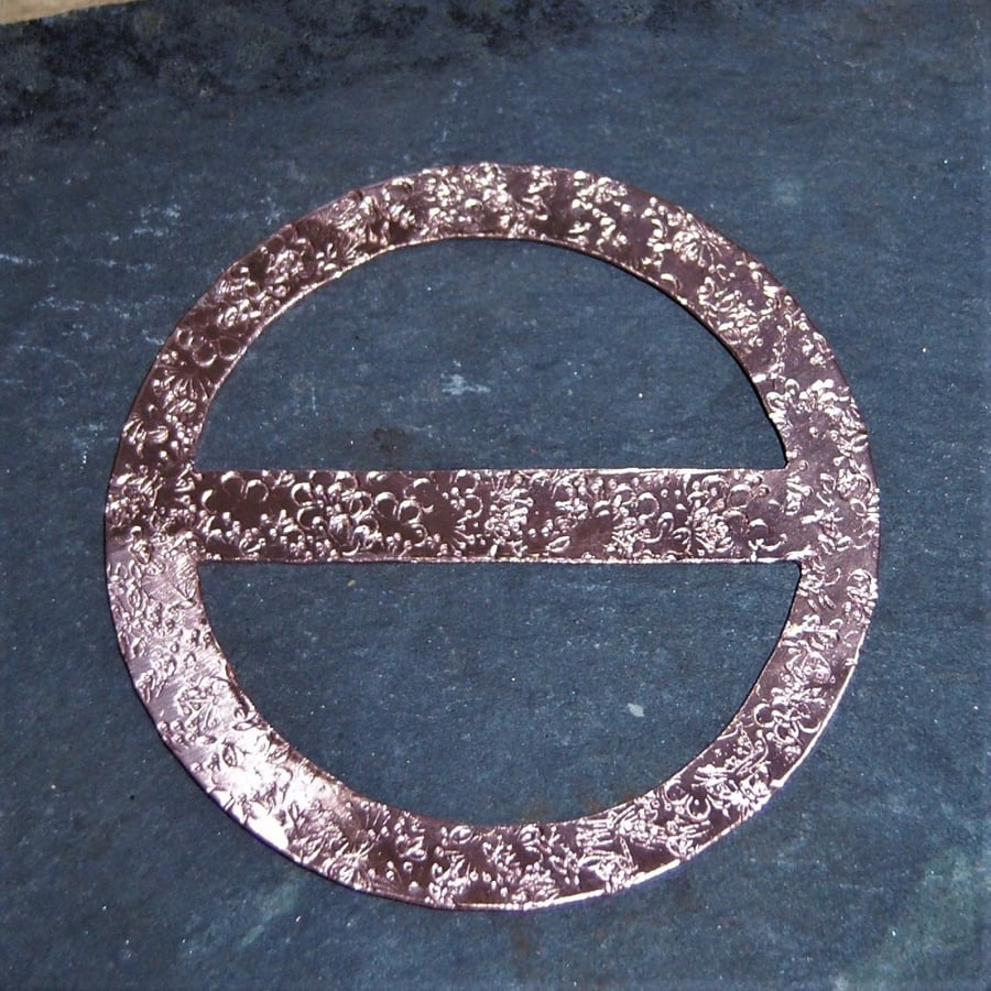 Scarf ring in copper