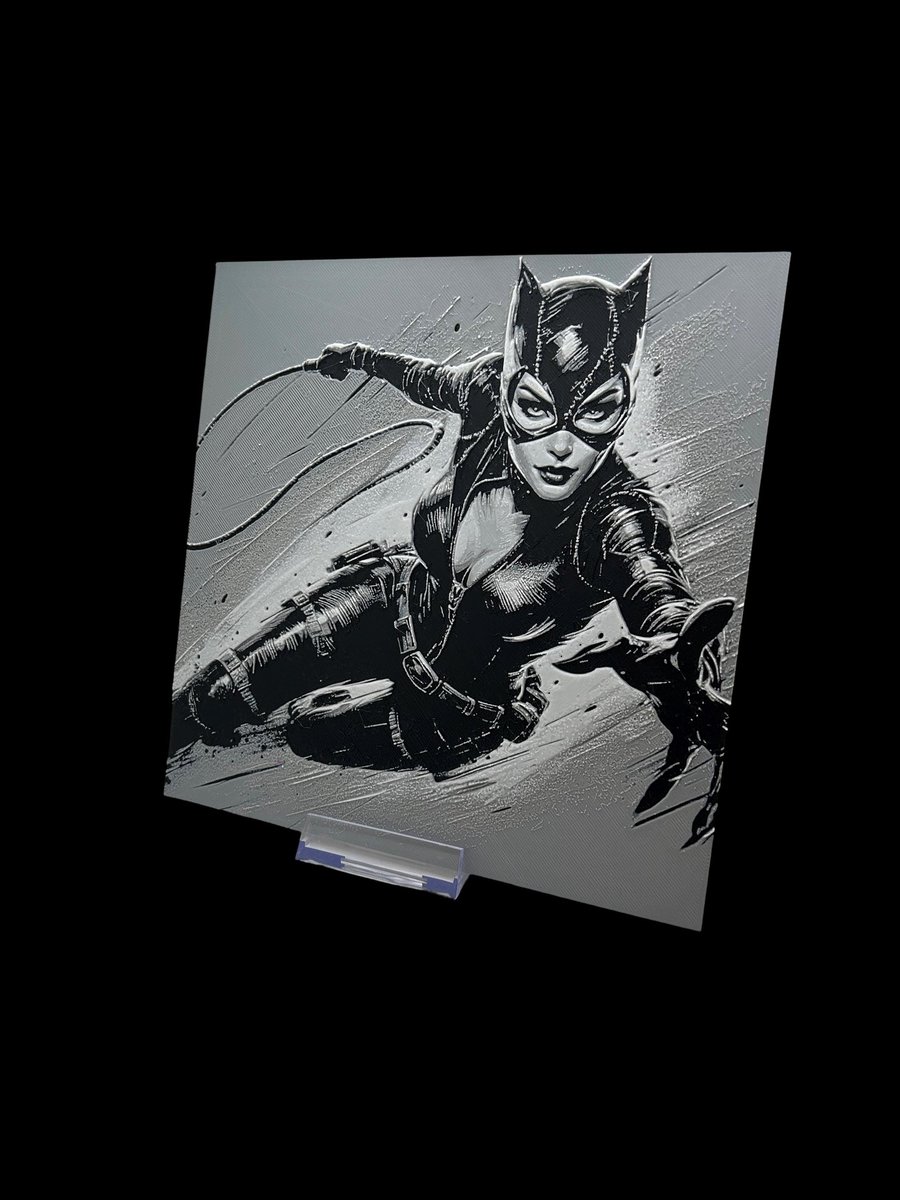 Catwoman 3D Printed Fan, Wall Art