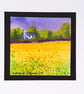 Buttercup Field. Blank Greetings Card. Handpainted Notelet. Unique Wall Art - Image 9