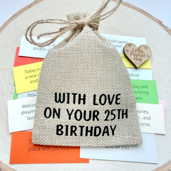 25th Birthday Keepsake Quote Gift, 31 Quotes, Turning 25, Quarter Life Present