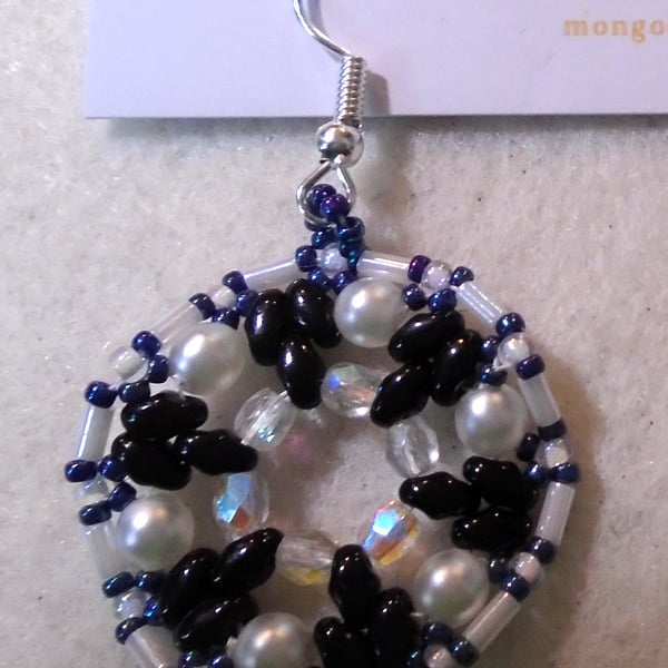 1920s-style bead earrings (customisable)