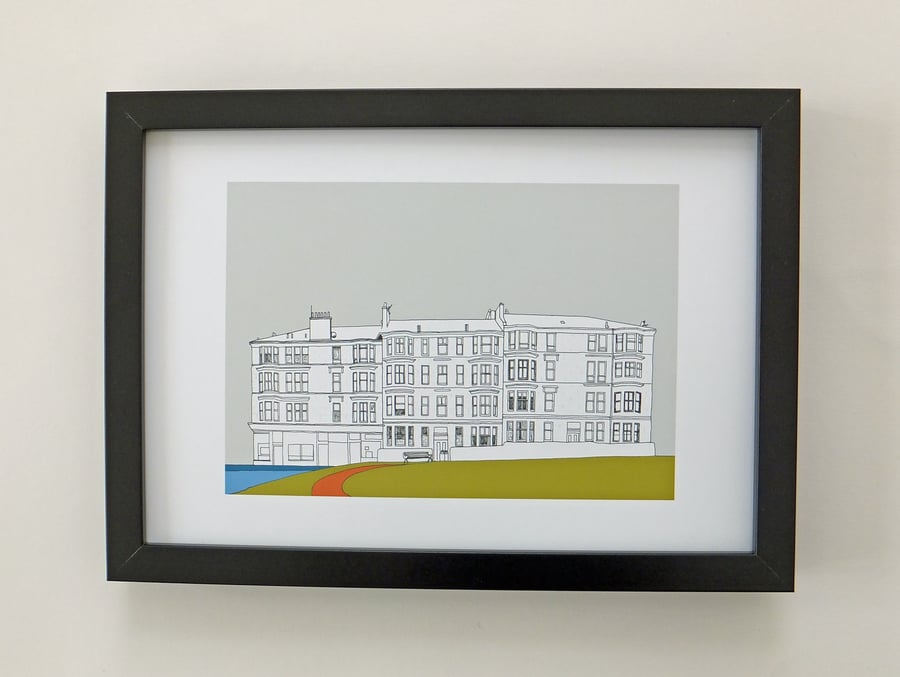 Glasgow Print - art print - Grey sky