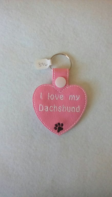 396. I love my Dachshund keyring.