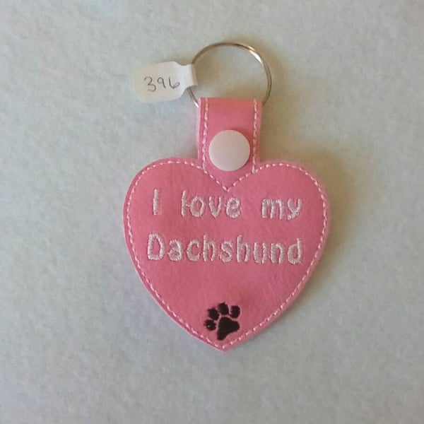 396. I love my Dachshund keyring.