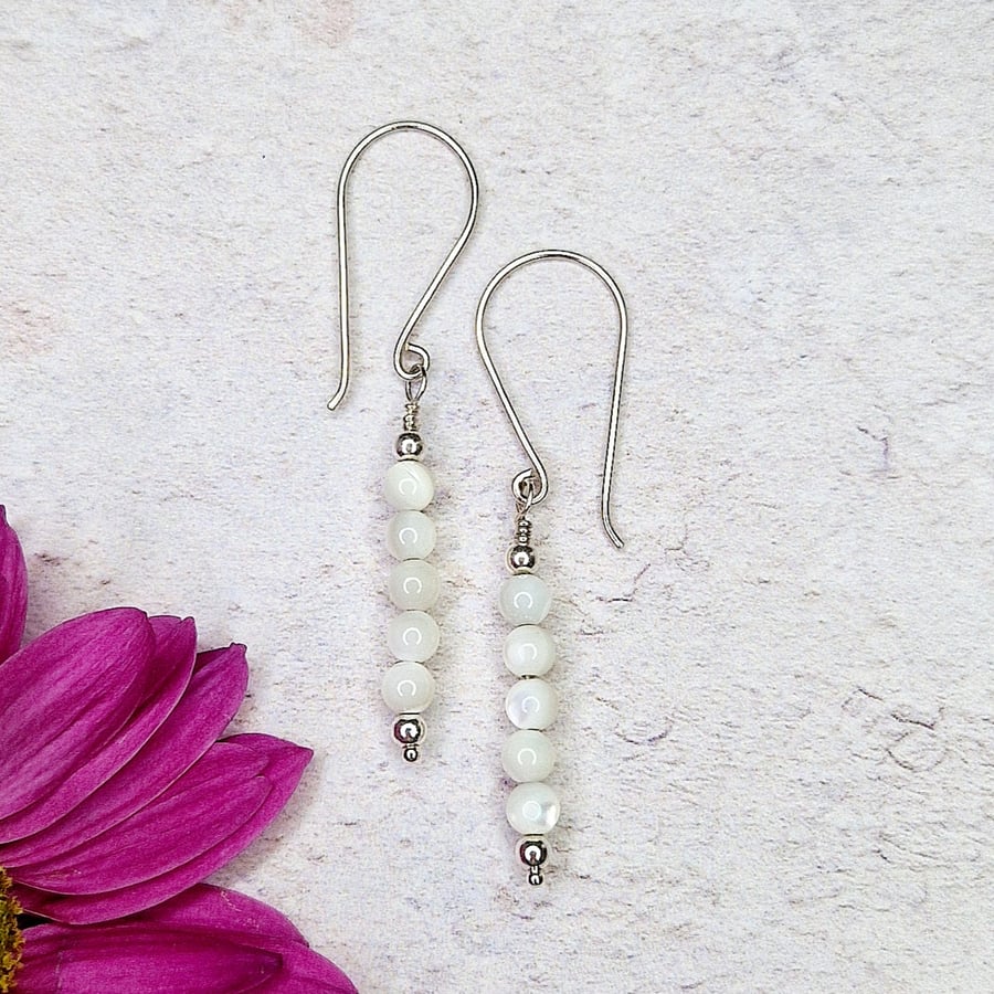 Mother of Pearl Drop Earrings