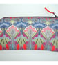 Pencil Case Liberty Fabric Ianthe Red Art Deco Nouveau - Image 3