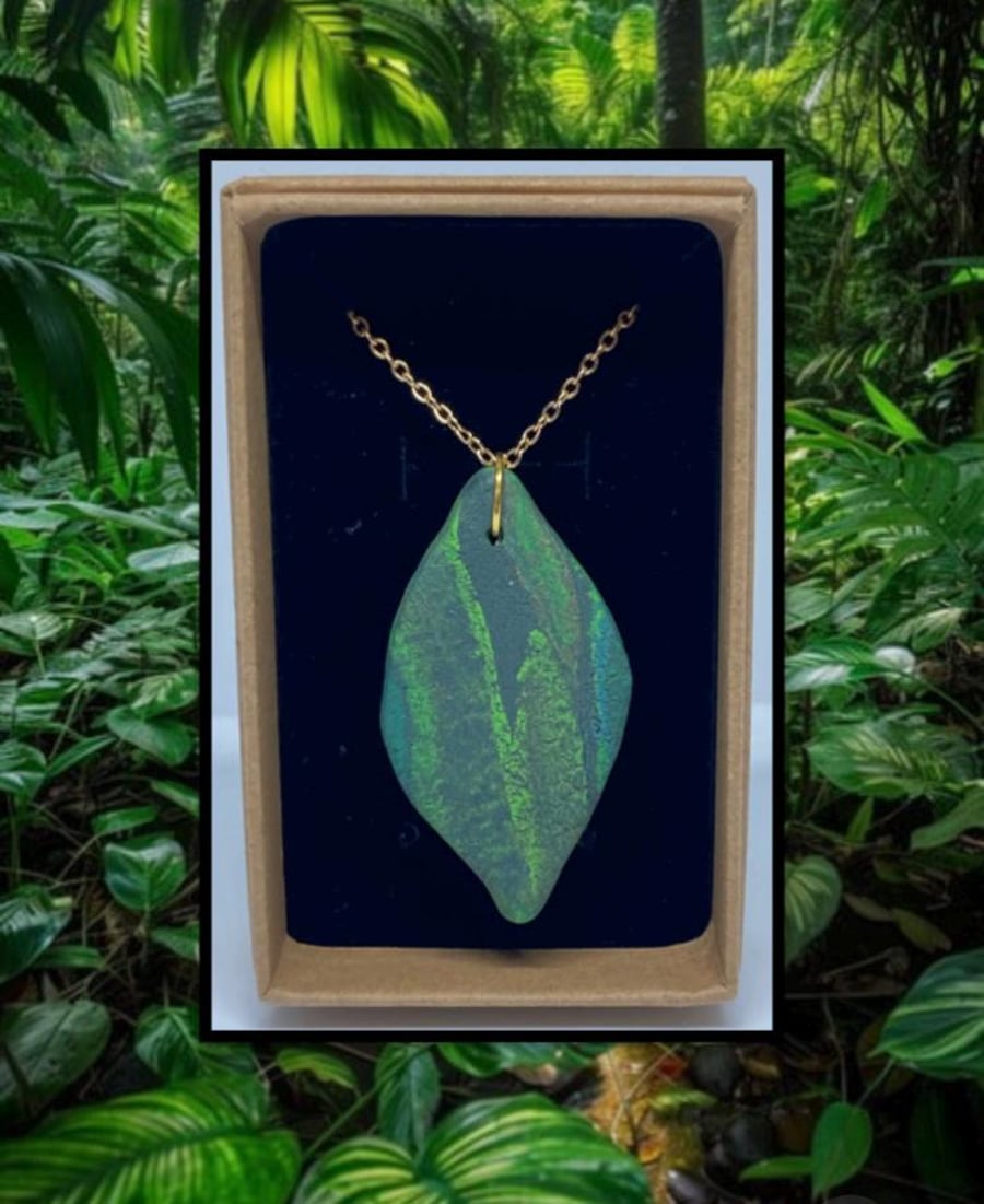 Jungle lightweight clay earrings