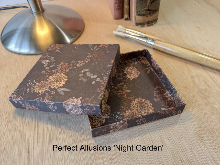 A handmade, ultra-thin gift box - 'Night Garden'