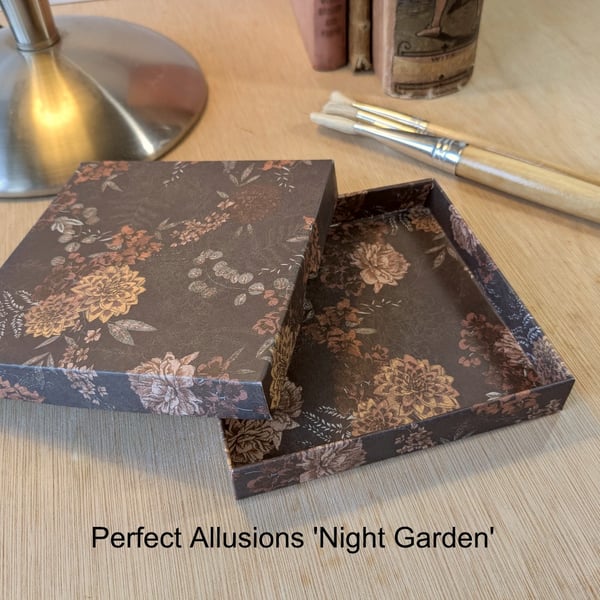 A handmade, ultra-thin gift box - 'Night Garden'
