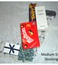 Christmas Stocking Robin Red Green Scandi Robins Xmas Stockings 14" - Image 6