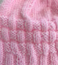 Pink hat with a patterned border - Image 3