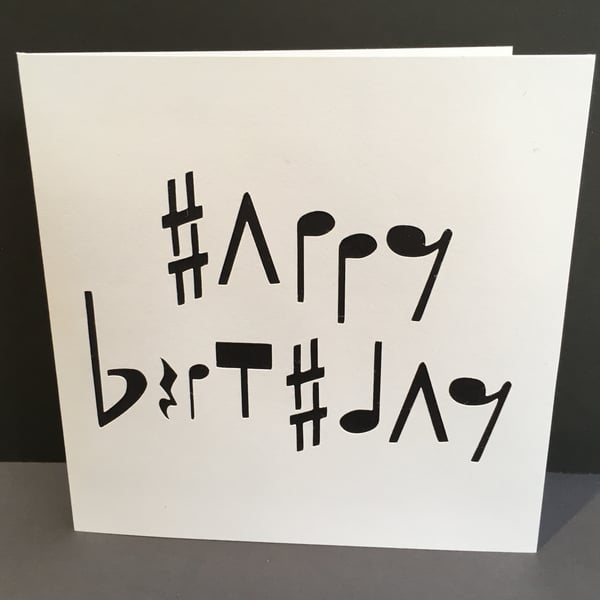 Music Birthday Card