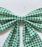 Christmas Bow Green Gingham - Medium - Image 2