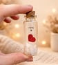 Personalised 7th Wool Anniversary Heart Message Bottle Keepsake - Image 2