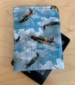 Spitfire Planes Print Quilted Fabric Kindle Sleeve For 6" Paperwhite - Image 2
