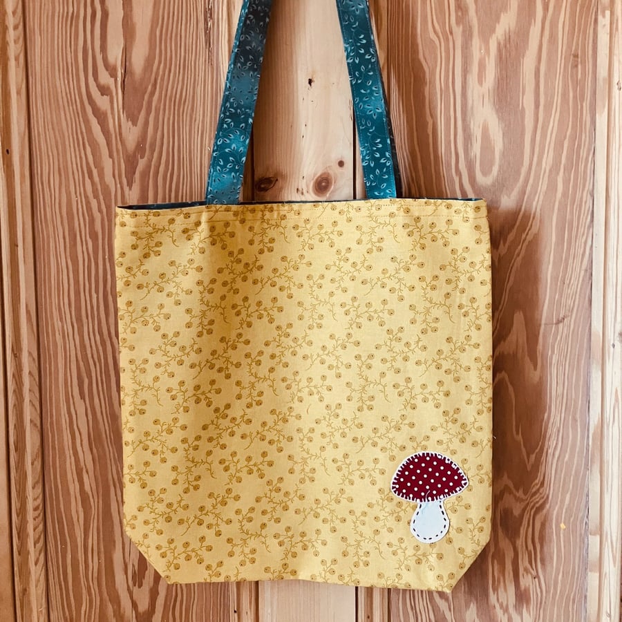 Toadstool tote bag