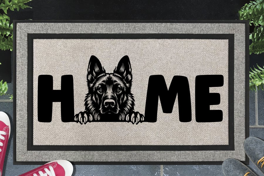 Belgian Malinois Home Door Mat No.4 - All Weather Doormat - 45x70cm 