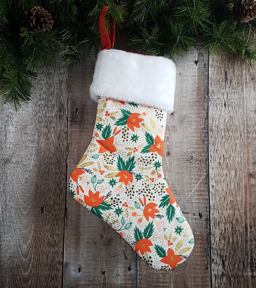 Christmas stocking - Christmas decoration - Chrismas wall hanging decoration 