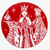 We Three Kings - Handprinted