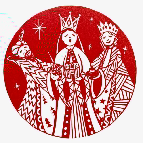 We Three Kings - Handprinted