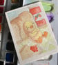 Sneak Sarnie, miniature watercolour painting, watercolour paper, trading card - Image 4