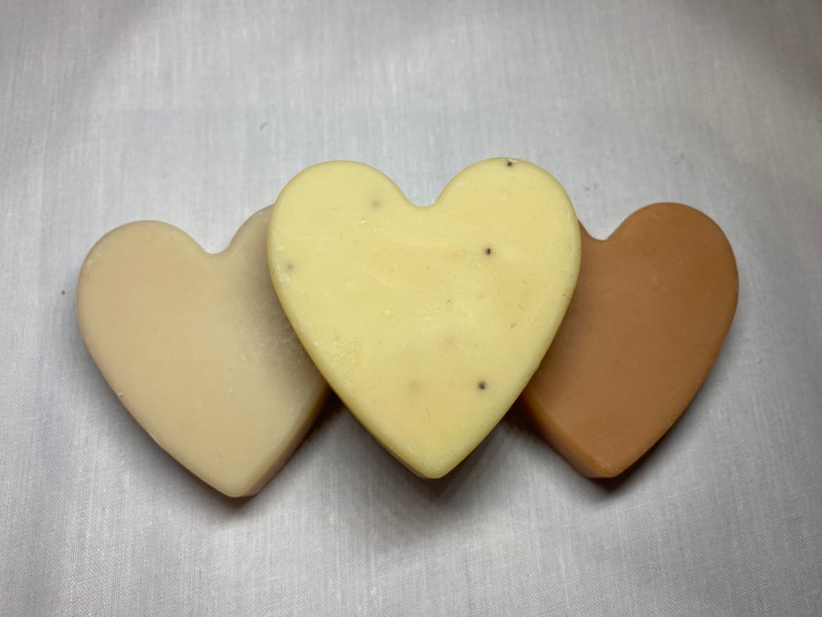 Heart shaped soaps