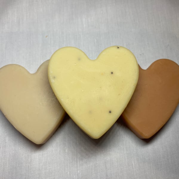 Heart shaped soaps