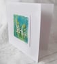 HAND EMBROIDERED GREETINGS CARD ON HAND DYED FABRIC - Image 3