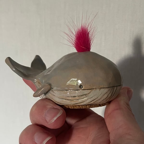 Little Ceramic Whale Bud Vase
