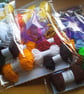 Goldfish Cardboard Loom Beginners Weaving Kit Abstract Art - Image 4