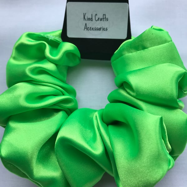 Large Silky satin luxury fabric scrunchies, Large scrunchie, Satin fabric 