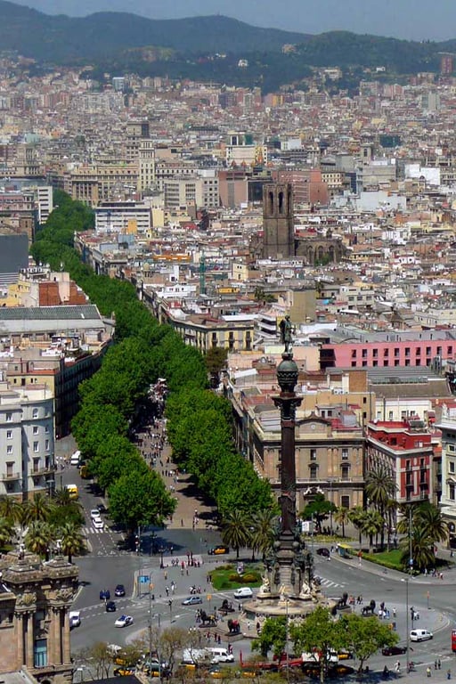 Barcelona Las Ramblas Catalonia Spain Photograph Print