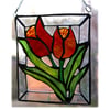 Tulips Stained Glass Picture Flower Suncatcher Mothers Day Easter