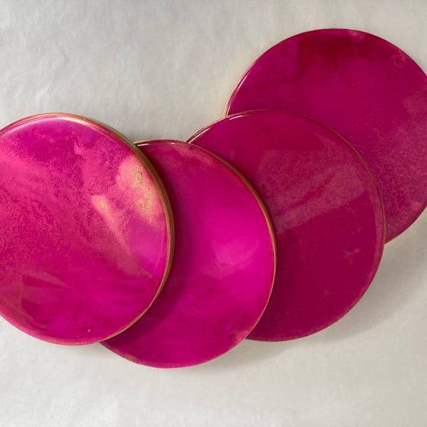 Coasters using Alcohol Ink and Resin 
