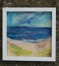 Needle felted and hand embroidered wool picture - Coastal scene  - Image 3