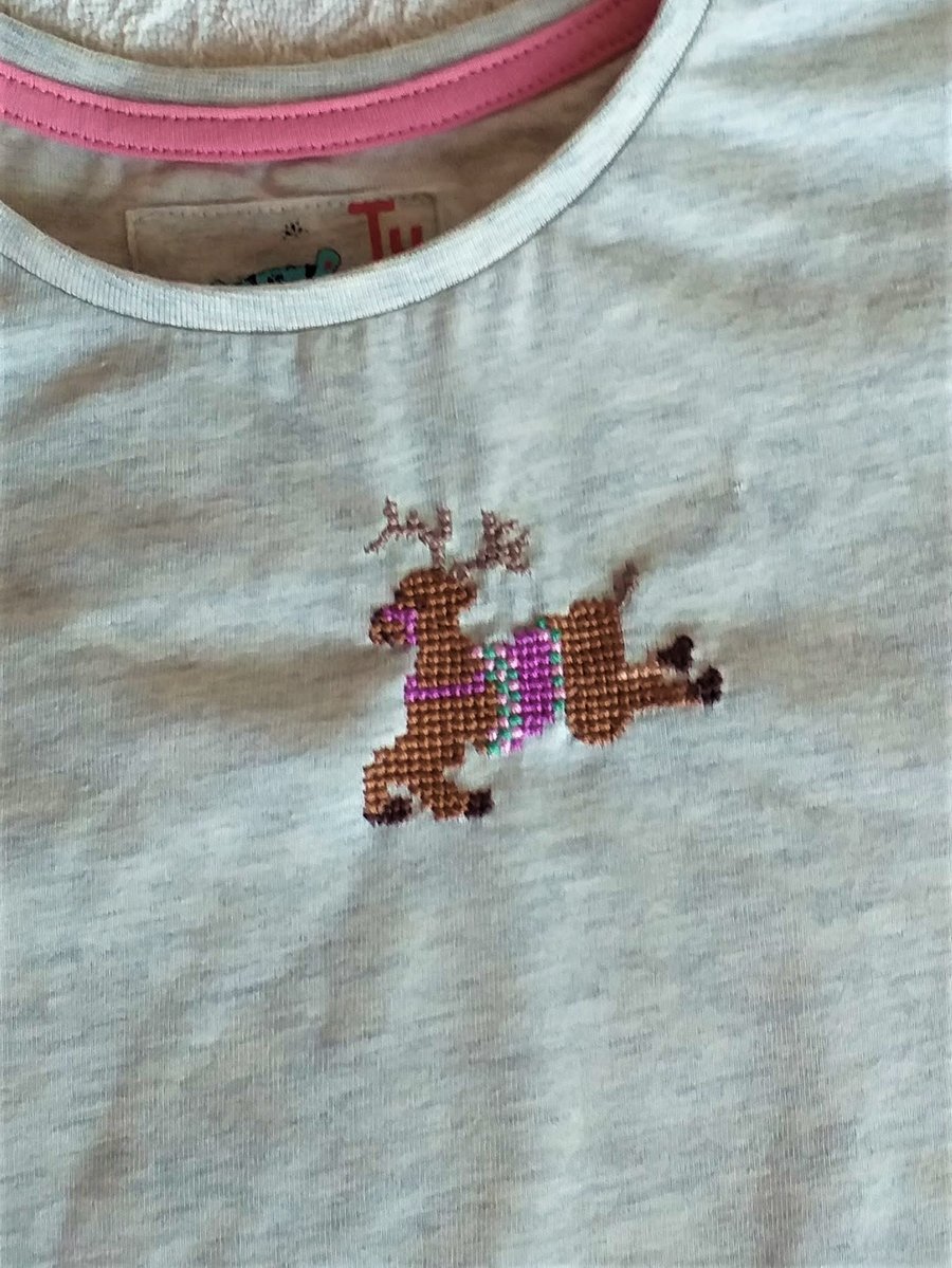 Reindeer T-shirt Age 4-5