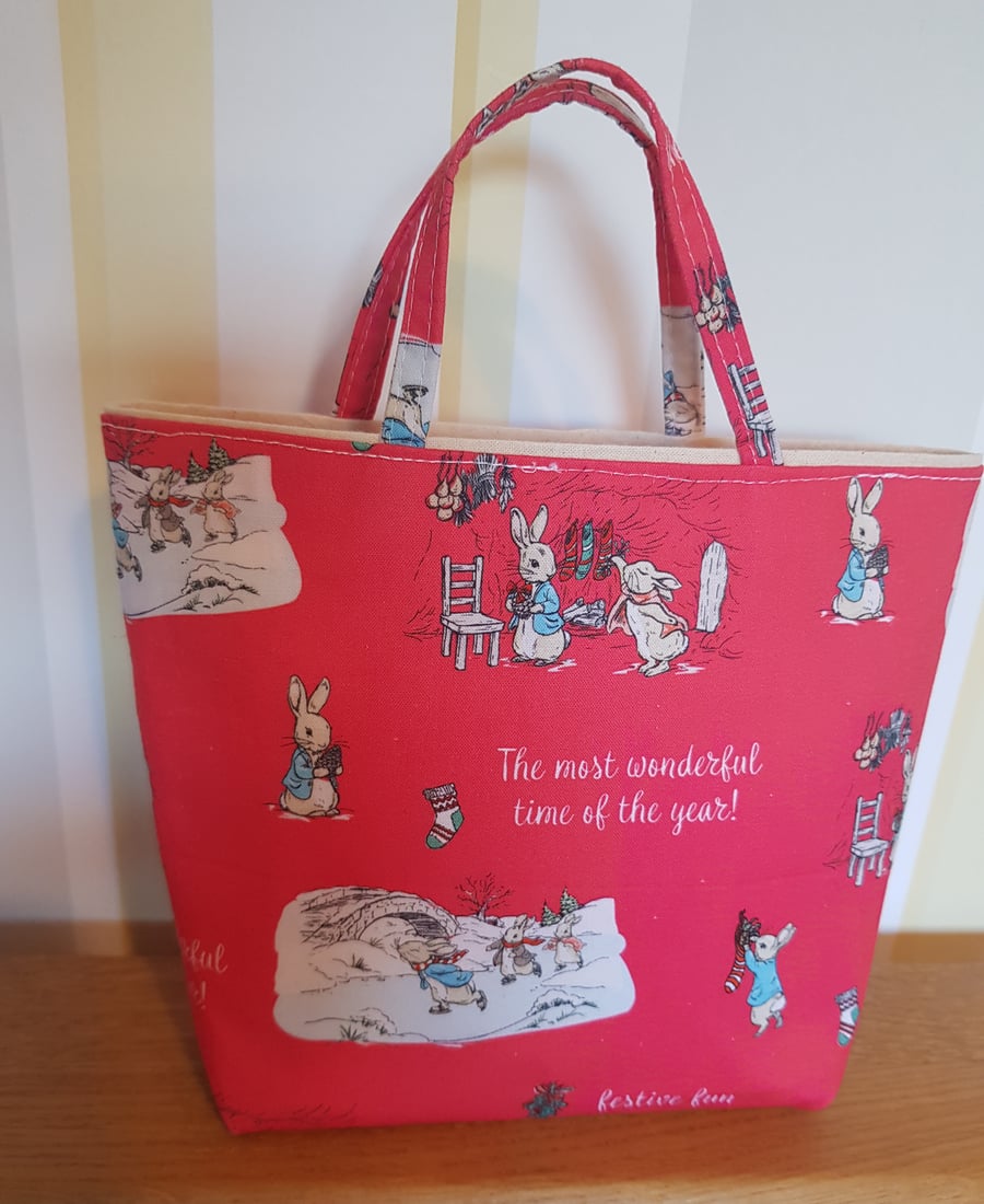 Christmas gift bag: Peter Rabbit skates